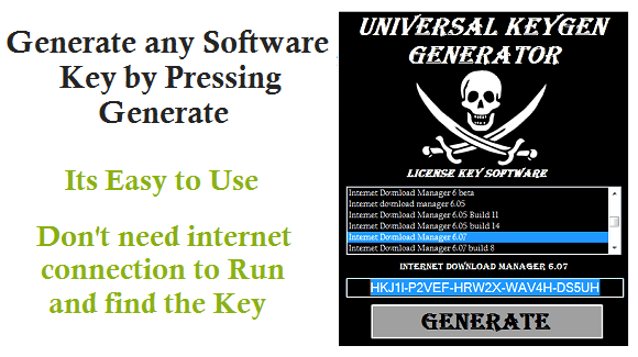 Serial key generator software