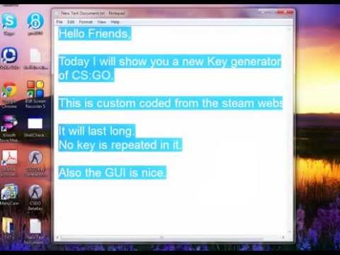 Cs go steam key generator online